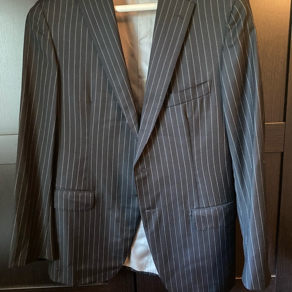Custom men’s pinstripe suit